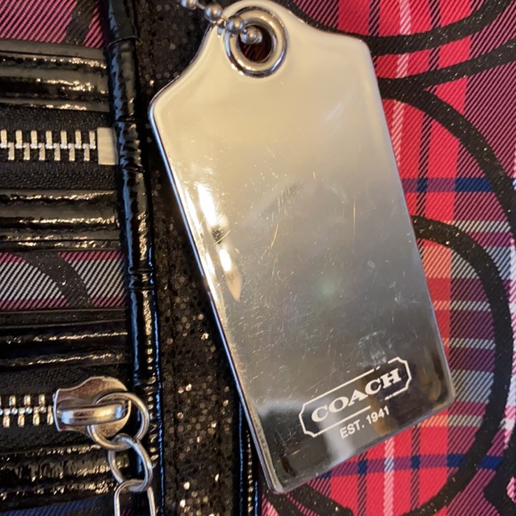 Coach Pink and Black Women's Tote Bag - Picture 10 of 12